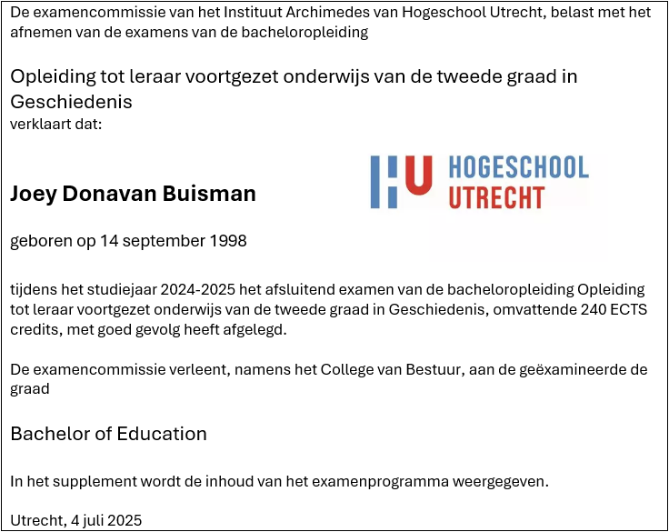Diploma HBO